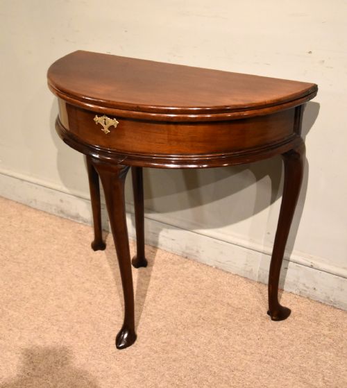 LATE GEORGE IIL FOLD OVER TEA TABLE - ADDITIONAL PHOTO 4