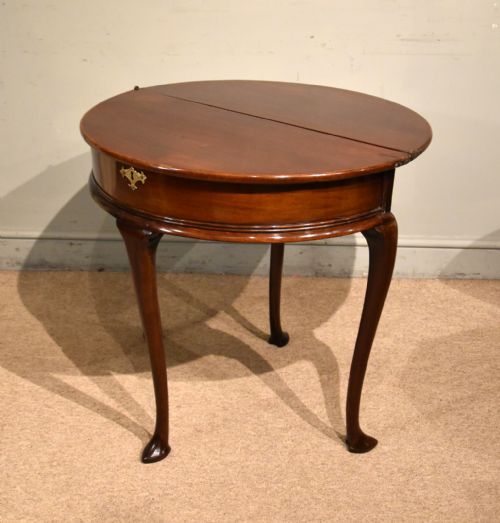 LATE GEORGE IIL FOLD OVER TEA TABLE - ADDITIONAL PHOTO 6
