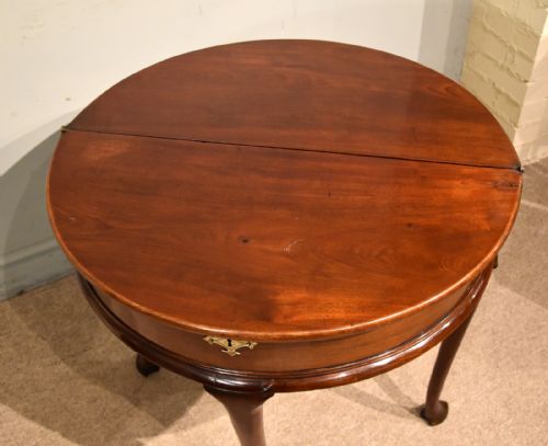 LATE GEORGE IIL FOLD OVER TEA TABLE - ADDITIONAL PHOTO 7