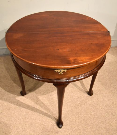 LATE GEORGE IIL FOLD OVER TEA TABLE - ADDITIONAL PHOTO 8