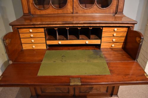 WILLIAM IV MAHOGANY SECRETAIRE BOOKCASE - ADDITIONAL PHOTO 7