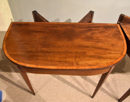 MATCHED PAIR OF LATE 18TH CENTURY CARD TABLES - ADDITIONAL PHOTO 4