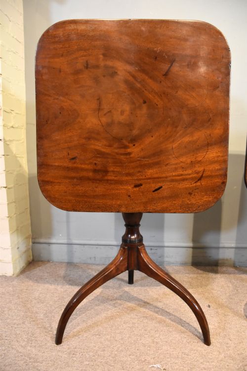 MATCHED PAIR OF REGENCY PERIOD MAHOGANY TRIPOD TABLES - ADDITIONAL PHOTO 5