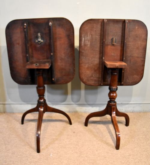MATCHED PAIR OF REGENCY PERIOD MAHOGANY TRIPOD TABLES - ADDITIONAL PHOTO 6