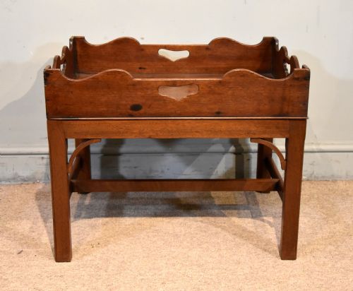 MID 18TH CENTURY BUTLERS TRAY ON STAND - ADDITIONAL PHOTO 1