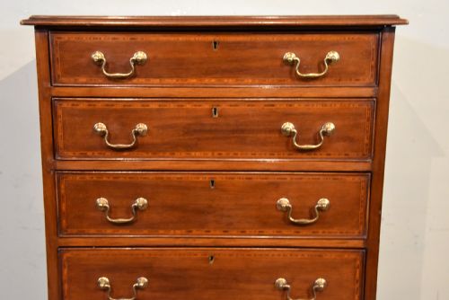 EDWARDIAN MAHOGANY WELLINGTON CHEST SPILLMAN CO - ADDITIONAL PHOTO 3