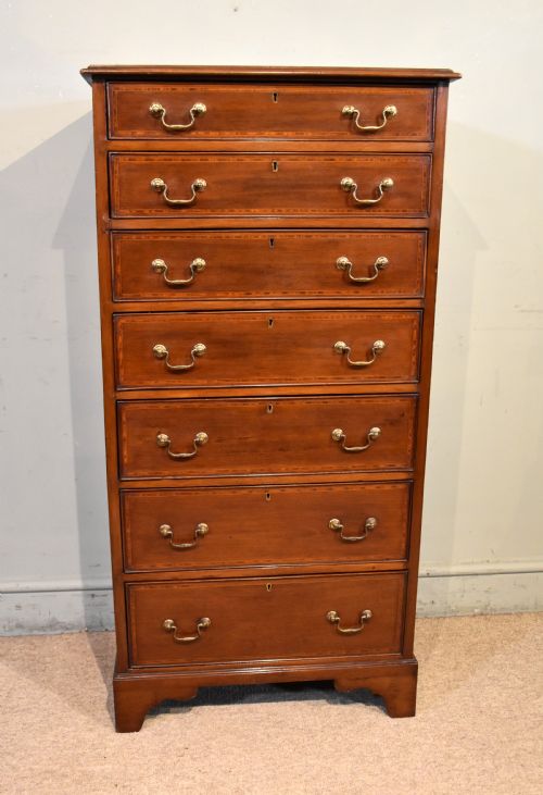 EDWARDIAN MAHOGANY WELLINGTON CHEST SPILLMAN CO - ADDITIONAL PHOTO 5