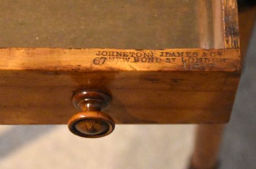 SATIN BIRCH 19TH CENTURY PEMBROKE TABLE JOHNSTONE AND JEANES - ADDITIONAL PHOTO 3
