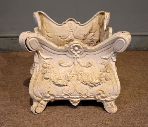 19TH CENTURY COALBROOKDALE CAST IRON PLANTER - ADDITIONAL PHOTO 1