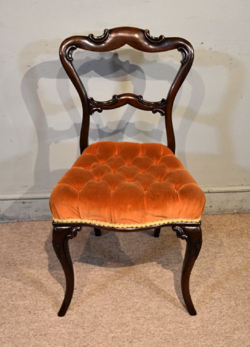 SET OF EIGHT 19TH CENTURY ROSEWOOD CHAIRS - ADDITIONAL PHOTO 2