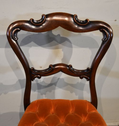 SET OF EIGHT 19TH CENTURY ROSEWOOD CHAIRS - ADDITIONAL PHOTO 3