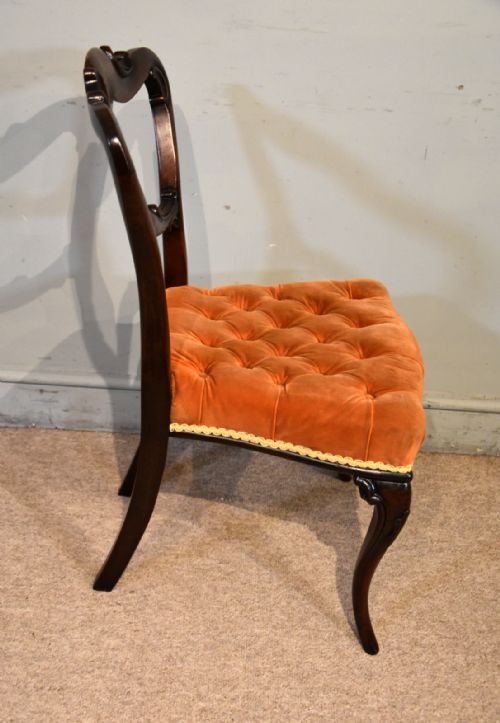 SET OF EIGHT 19TH CENTURY ROSEWOOD CHAIRS - ADDITIONAL PHOTO 5