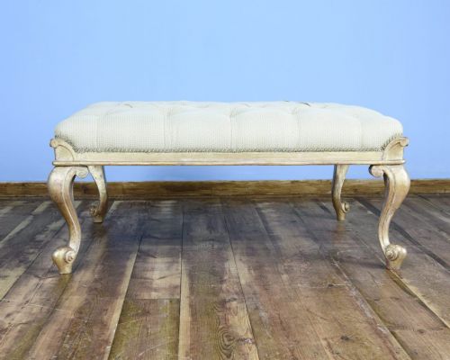WILLIAM IV GRAND SCALE PARCEL GILT FOOT STOOL - ADDITIONAL PHOTO 3