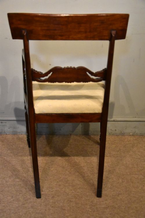 PAIR OF REGENCY PERIOD MAHOGANY ARMCHAIRS - ADDITIONAL PHOTO 6