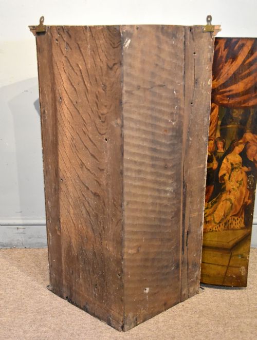 18TH CENTURY DUTCH BOW FRONTED CORNER CUPBOARD - ADDITIONAL PHOTO 5