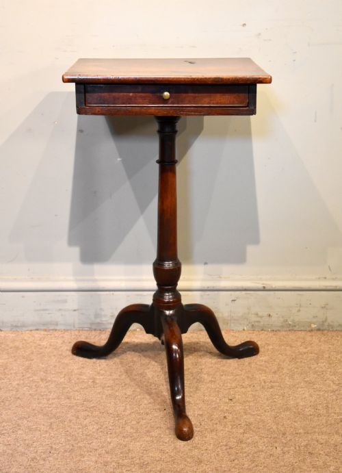 MID 18TH CENTURY MAHOGANY LAMPWINE TABLE - ADDITIONAL PHOTO 1