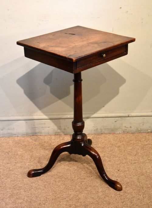 MID 18TH CENTURY MAHOGANY LAMPWINE TABLE - ADDITIONAL PHOTO 4