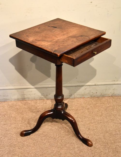 MID 18TH CENTURY MAHOGANY LAMPWINE TABLE - ADDITIONAL PHOTO 5