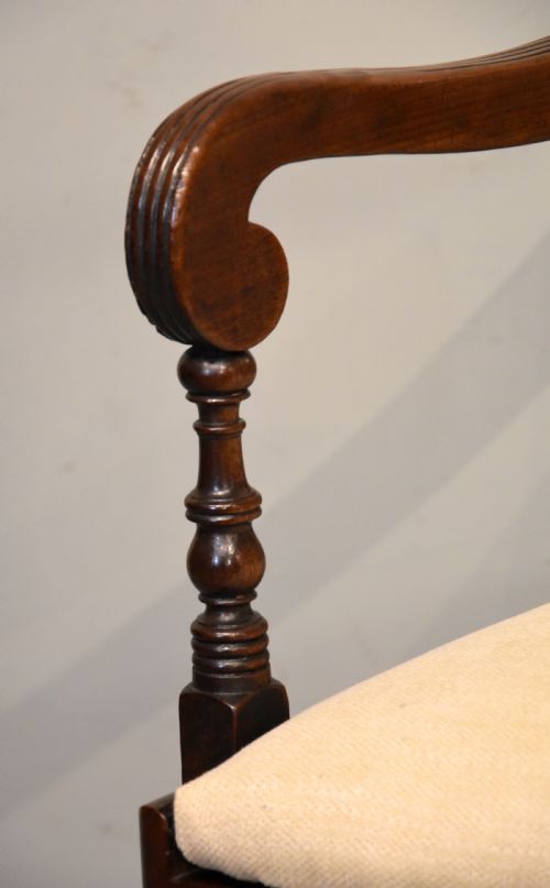 REGENCY PERIOD ATTRACTIVE MAHOGANY ARMCHAIR - ADDITIONAL PHOTO 6