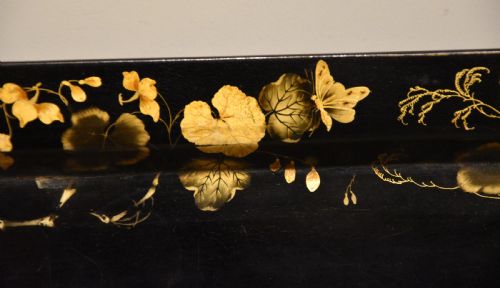 LARGE REGENCY PAPIER MACHE GILDED TRAY - ADDITIONAL PHOTO 4