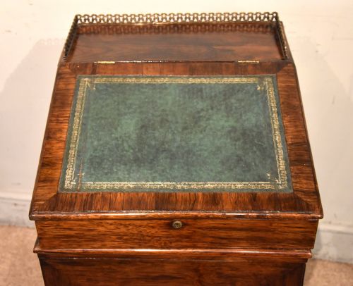 SMALL REGENCY ROSEWOOD DAVENPORT DESK - ADDITIONAL PHOTO 3