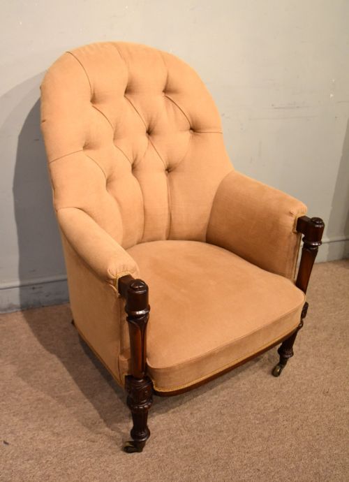 REGENCY MAHOGANY CARVED ARMCHAIR - ADDITIONAL PHOTO 1