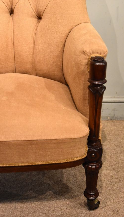 REGENCY MAHOGANY CARVED ARMCHAIR - ADDITIONAL PHOTO 5