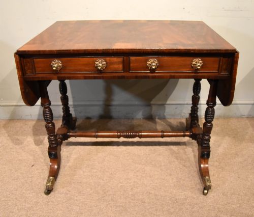 REGENCY FLAME MAHOGANY SOFA TABLE - ADDITIONAL PHOTO 1
