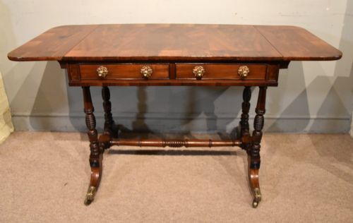 REGENCY FLAME MAHOGANY SOFA TABLE - ADDITIONAL PHOTO 2