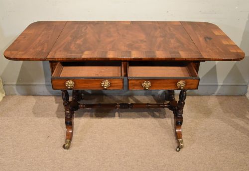 REGENCY FLAME MAHOGANY SOFA TABLE - ADDITIONAL PHOTO 4
