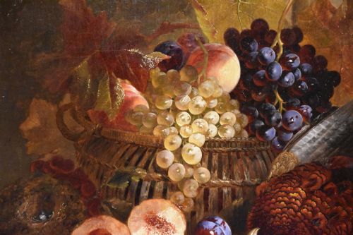 OIL PAINTING BY WILLIAM HENRY WARD A LARDER VIEW - ADDITIONAL PHOTO 3
