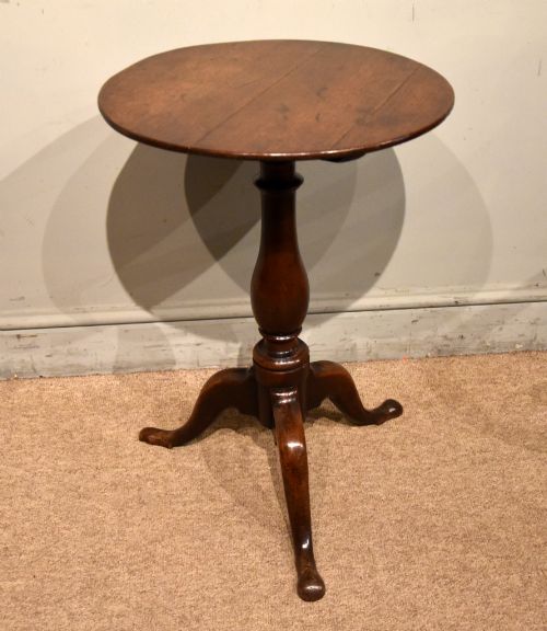 SMALL GEORGE III TRIPOD WINE LAMP TABLE