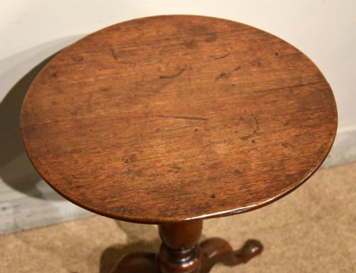 SMALL GEORGE III TRIPOD WINE LAMP TABLE - ADDITIONAL PHOTO 2