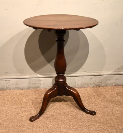 SMALL GEORGE III TRIPOD WINE LAMP TABLE - ADDITIONAL PHOTO 4