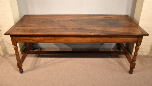 19th Century Walnut French Farmhouse Table