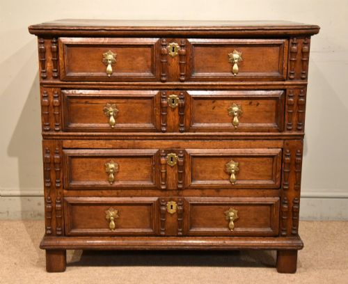 Charles II Period Oak Chest of Drawers