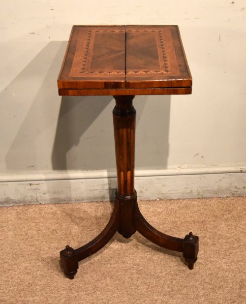 Regency Maltese Patience Table in Olive and Satinwood Veneers