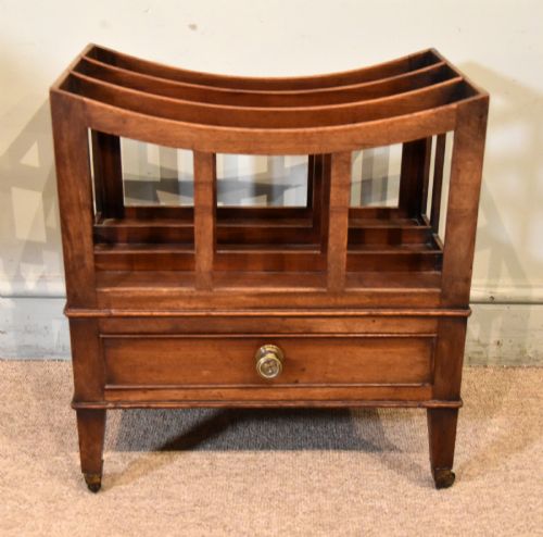 19th Century Mahogany Canterbury