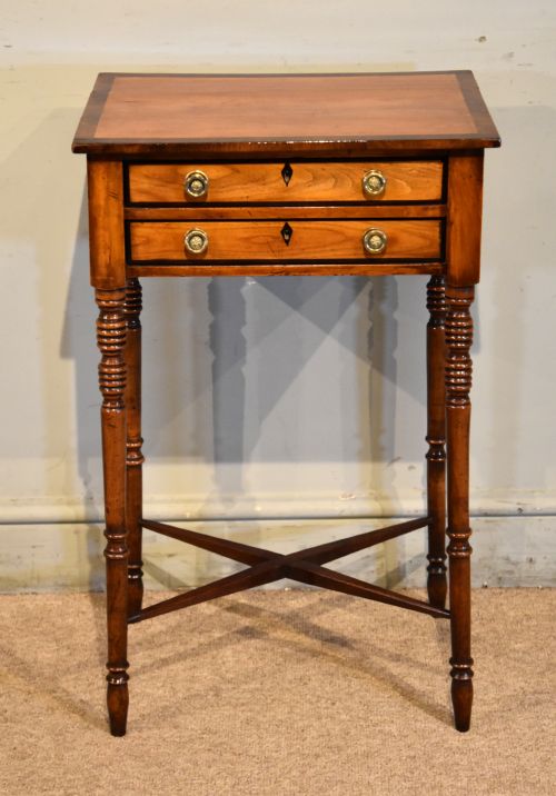 Regency Fruitwood Rosewood Side Table