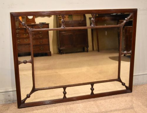 19th Century Mahogany Adam Style Mirror