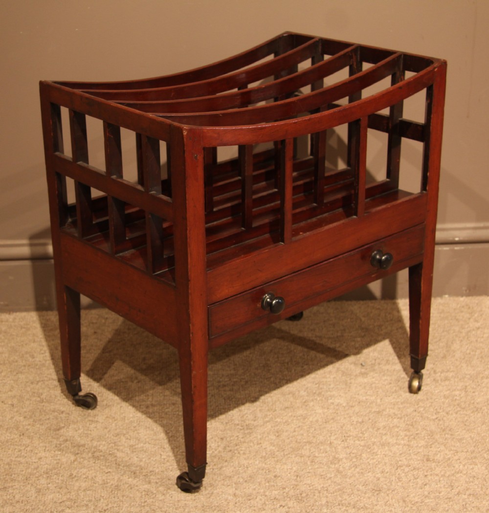 Good George III Mahogany Canterbury, Circa 1800