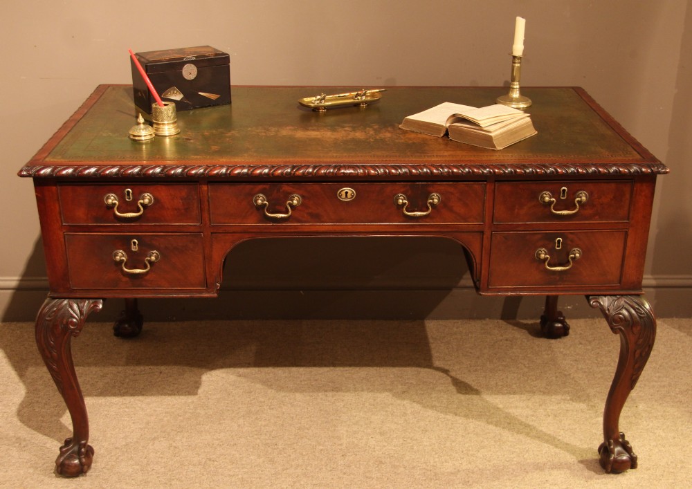 Mahogany George III Style Writing Desk