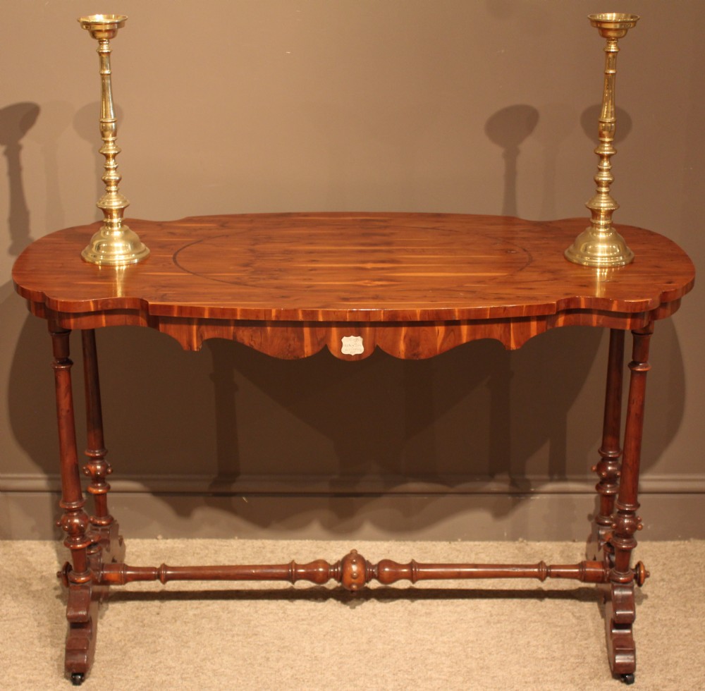 Occasional Table Made in 1862 from Yew Wood