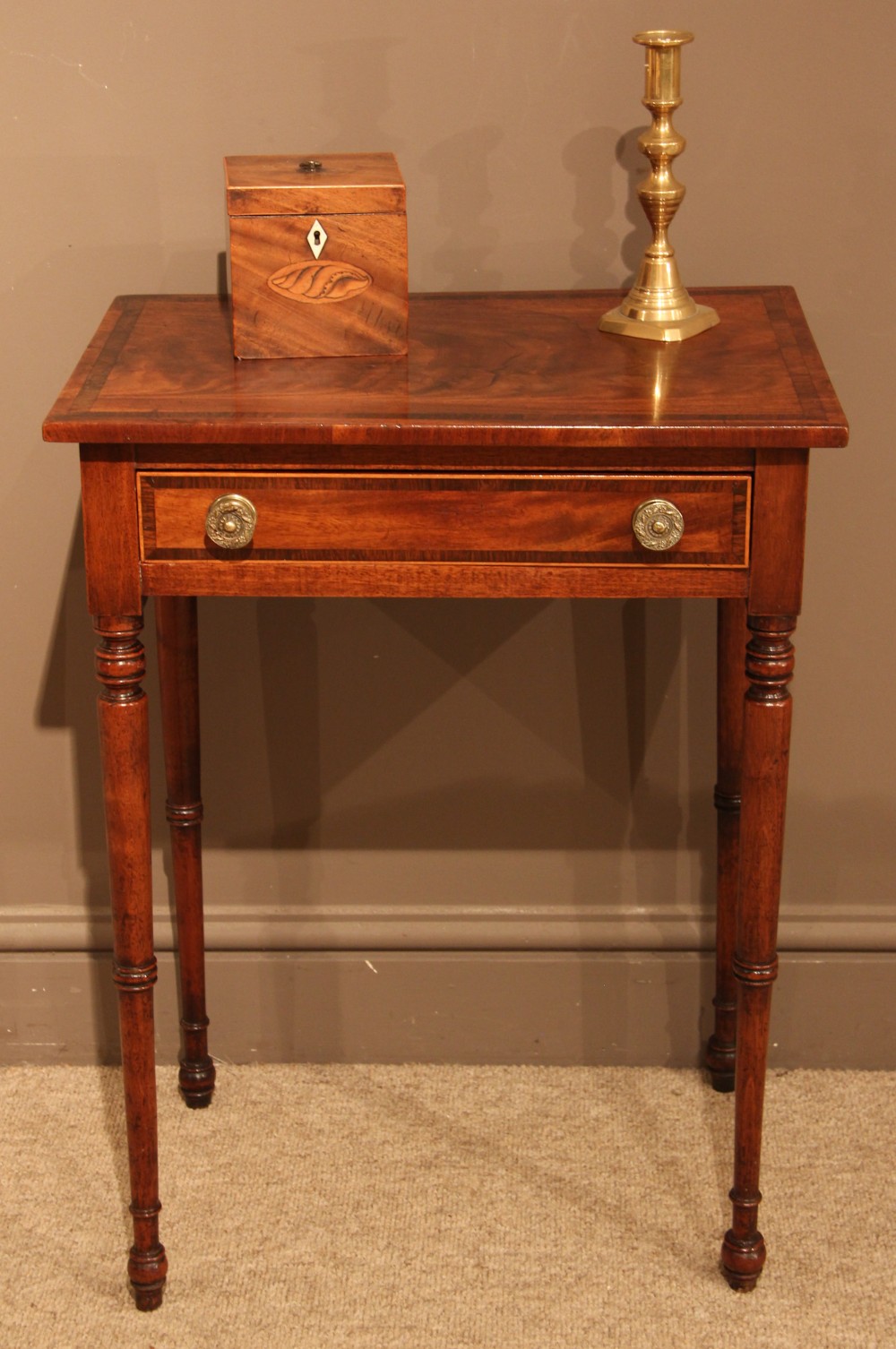 Early 19th Century Mahogany Single Drawer Work Table