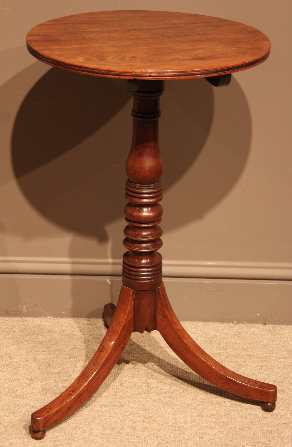 Good Regency Mahogany Tripod Table, Circa 1815