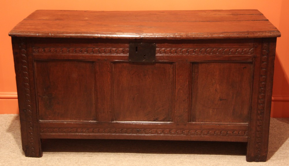 Restoration Period (Charles II) 1660 Oak Coffer