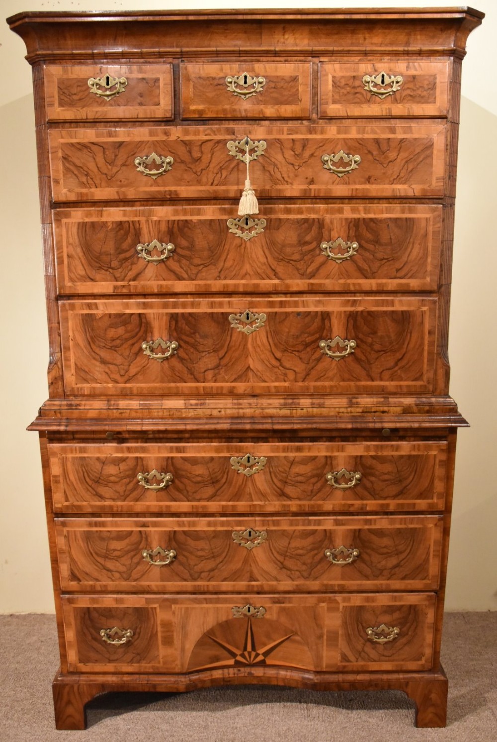  George I Walnut Tallboy 