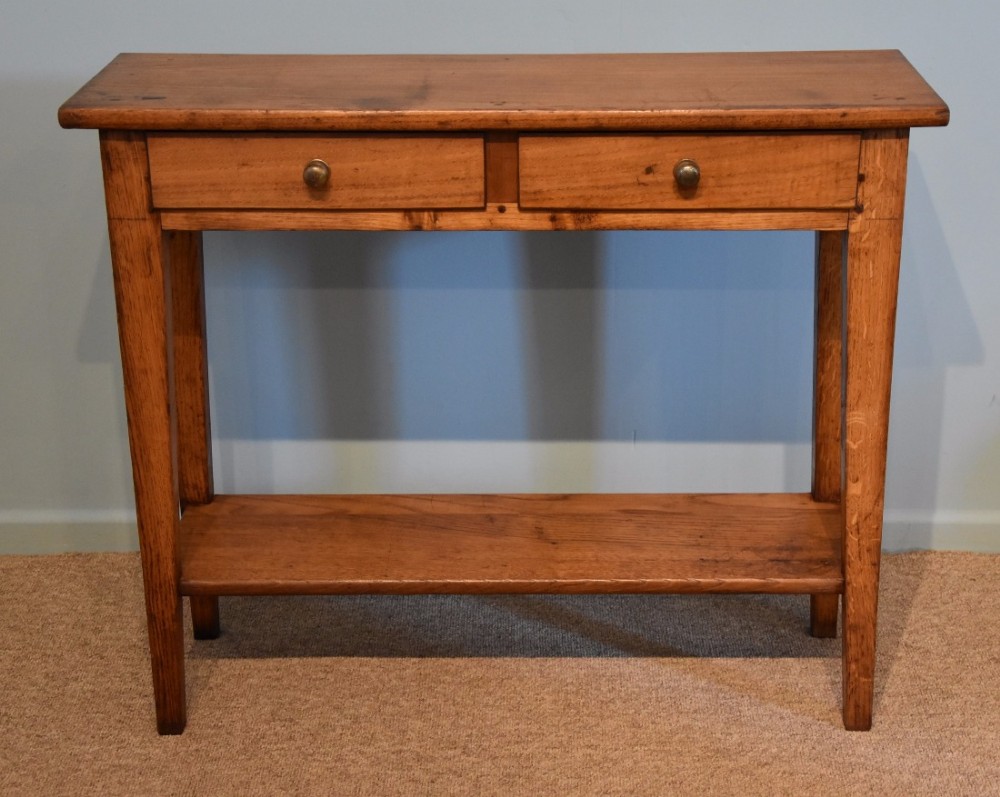 A French Chestnut Two Drawer Side Table 
