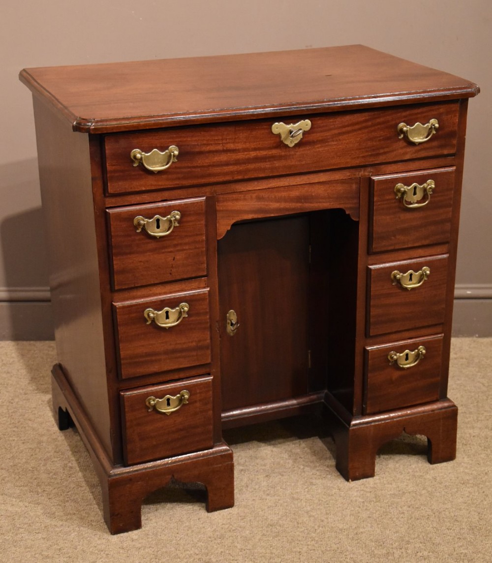 A Good Late George II Mahogany Kneehole Desk
