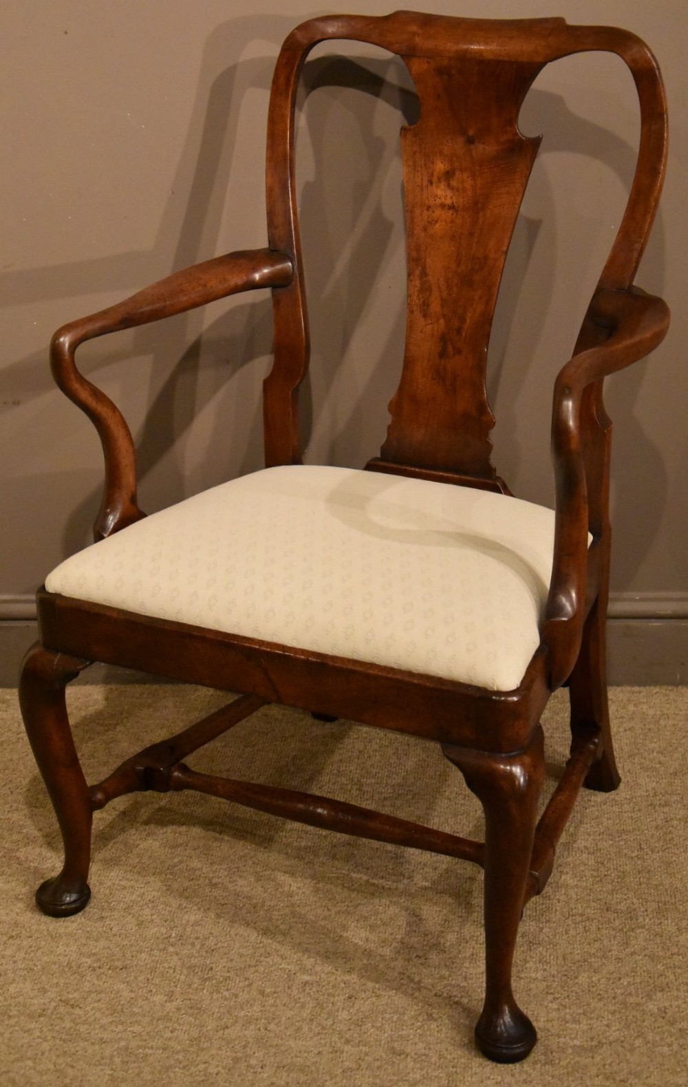 A Superb Early George II Walnut Armchair